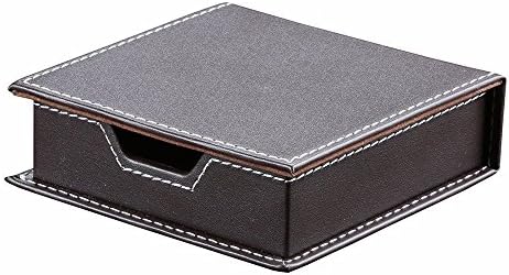 KINGFOM 5PCS Desk Organizer and Accessories Set, Pu Leather Office Supplies with Multifunction Desktop Organizer Storage Box, Tissue Holder, Mouse Pad, Note Paper Holder, Pencil Holder for Desk Brown - Image 6