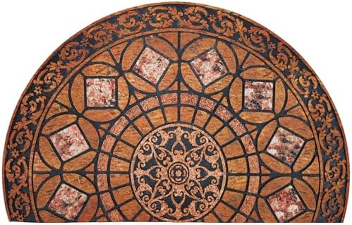 CHICHIC Entrance Door Mat Large 24 x 36 Inch Entry Way Doormat Front Door Rugs Outdoors Heavy Duty Welcome Mat Non Slip Rubber Back Low Profile for Garage, Patio, High Traffic Area, Orange by CHICHIC