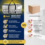 Reli. Moving Bags Heavy Duty (12 Pack) Clear Extra Large Totes - Image 5