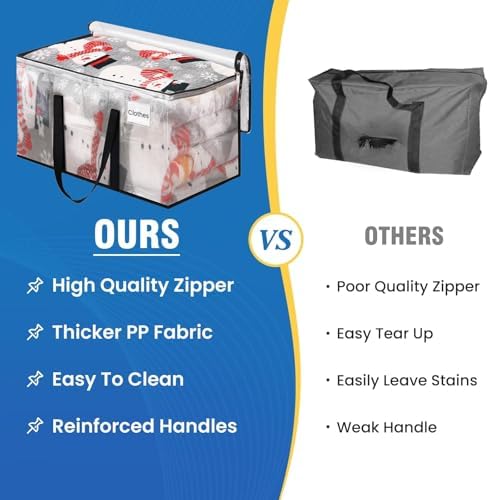 RoomHacks Moving Bags, Heavy Duty Large Storage Bags, 100L, 8 Pack, Clear - Image 5