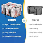 RoomHacks Moving Bags, Heavy Duty Large Storage Bags, 100L, 10 Pack, Clear - Image 5