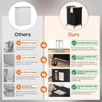 160L Laundry Hamper with Lid & Wheels, Rolling Laundry Basket with Bag - Image 4