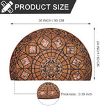 CHICHIC Entrance Door Mat Large 24 x 36 Inch Entry Way Doormat Front Door Rugs Outdoors Heavy Duty Welcome Mat Non Slip Rubber Back Low Profile for Garage, Patio, High Traffic Area, Orange - Image 3