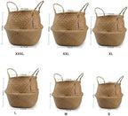 Large Woven Seagrass Belly Basket for Plant, Grocery, Picnic, 12" Diameter x 14" Height - Image 7