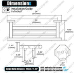 KOKOSIRI Bath Towel Rail Bathroom Towel Rack Towel Holder 24 Inch Towel Shelf with Double Towel Bars Wall Mounted SUS 304 Stainless Steel, Polished Chrome, B6005CH-L24 - Image 2