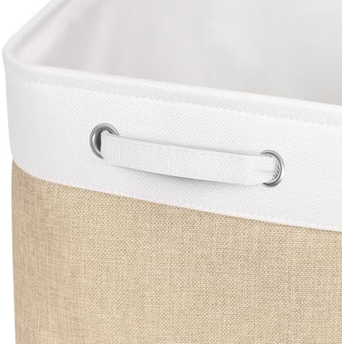 Fabric Storage Bins for Shelves, Rectangle Storage Basket, 3 Pack - Image 3