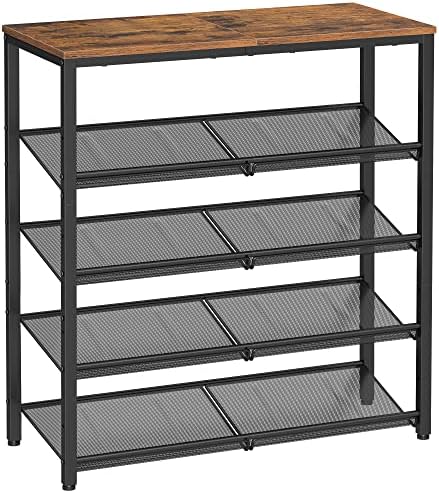 VASAGLE 5-Tier Shoe Rack, Adjustable, Freestanding by VASAGLEbySONGMICSHOME
