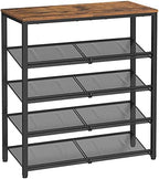 VASAGLE 5-Tier Shoe Rack, Adjustable, Freestanding by VASAGLEbySONGMICSHOME