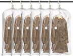 TAILI Hanging Vacuum Storage Bags Clothes, Coats, Jackets,6 Short by TAILI