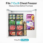 iSPECLE Chest Freezer Organizer - Small Storage Baskets for 7 Cu.Ft, 8 Pack - Image 2