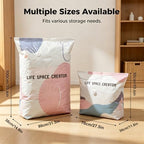 3 PACK No-Pump Cube Vacuum Storage Bags, 2026 New 3D Space Saver Compression Bags, Reusable Heavy-Duty Storage Organizer for Clothes, Bedding & Comforters, Travel & Home Use | 19.6"×27.5"×11.8" - Image 2