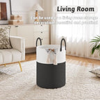 Artfeel Laundry Basket,Woven Cotton Rope Laundry Hamper,60L for Decorative Storage of Dirty Clothes,Toys and Blankets in Bathroom,Baby Room and Living Room - Image 5