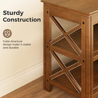 Bamworld Shoe Rack Bench with Storage 3 Tier Bamboo Shoe Bench Entryway Rustic Solid Wood Entryway Bench (X-Brown,31.5") - Image 5