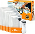 16 Pack Vacuum Storage Bags for Travel with pump Vacuum bags for clothing by Unknown