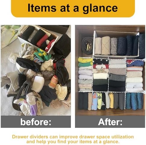 100 PCS Premium DIY Drawer Dividers, White, Adjustable Drawer Organizers for Perfectly Organized Drawers, Tidying Makeup, Clothes, Underwear, Cutlery, Kitchen, Bathroom, Bedroom, Office - Image 5