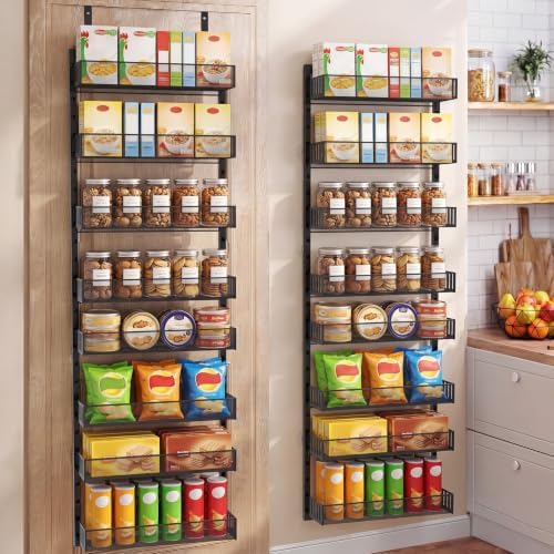 Pantry Door Organizer, Over the Door Spice Rack, 2 Pack - Image 5