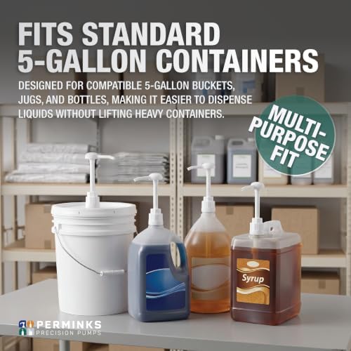 5 Gallon Pump Dispenser - Bucket, Jug & Bottle, Shampoo, Detergent, 12 Pack - Image 2