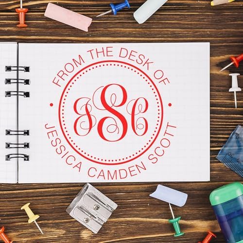Customized Portable Pre-Inked Classic Monogram Personalized Library Stamp for Islamic Bookstore Owners - Customized Library Stamper - Personalized Library Stamper for Book Collections and Gifts - Image 6