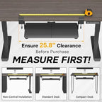 BONTEC Under Desk Keyboard Tray, Pull-Out Keyboard & Mouse Platform - Image 4