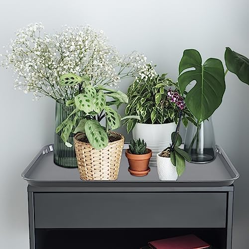 6 Packs Gray Large Plastic Trays, 25.23" x 17.59" Multi-Purpose Boot Trays - Image 4