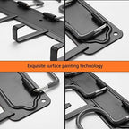 YueTong 68" All Metal Garden Tool Organizer,Adjustable Garage Wall Organizers and Storage,Heavy Duty Wall Mount Holder with Hooks for Broom,Rake,Mop,Shovel(4 Pack) - Image 5