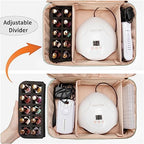 Nail Polish Organizer Bag Holds 50+ Bottles (15ml/0.5 fl.oz) &Nail Lamp - Image 4