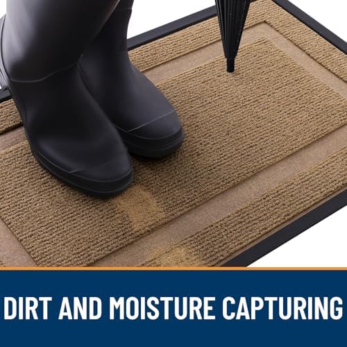 OLANLY Front Door Mat Outside 59x30, All-Season Heavy-Duty Rubber Doormat - Image 5