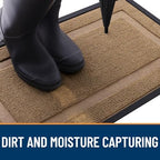 OLANLY Front Door Mat Outside 35x23, All-Season Heavy-Duty Rubber Doormat - Image 5