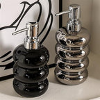 Soap Dispenser Creative Lotion Dispenser Bottle Detergent Body Wash Shampoo Laundry Detergent Hand Soap Press Empty Bottle Bathroom Soap Dispenser(Silver,7.3 * 3.5 * 3.5in) - Image 7