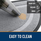 OLANLY Half Circle Front Door Mat Outside 33x21 All-Season Rubber Doormat - Image 5