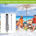 Beach Umbrella Sand Anchor for 1-2" Outdoor Umbrella Poles - Image 2