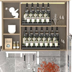 Jojocross Metal Spice Rack Organizer for Cabinet, 3 Tier Expandable Spice Storage shelf, Great for Kitchen Cabinets, Cupboard,Pantry and Countertop More,Metal plate with hole(2PACKS/BLACK) - Image 3