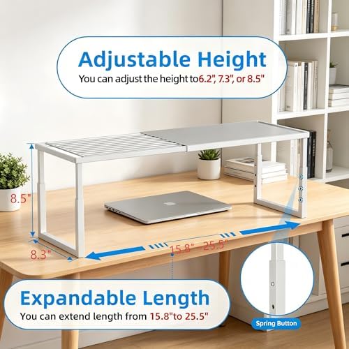 Cabinet Shelf, 1 Pack Stackable Shelf for Kitchen Storage - Image 2