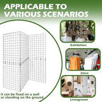 Grid Wall Panels 3 Pcs, Commercial Grade Gridwall Panels, Metal Grid Wall Panel Display Stand, You Can DIY 6 Pack 2'x3' or 3 Pack 2'x6' (Black) - Image 6