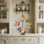 Display Stand for Wreath Handbag Purse Standing Metal Wreath Hanger Holder - Image 5