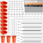 INCLY 330PCS Upgraded Pegboard Accessories Organizer Kit with Bins & Cups by INCLY