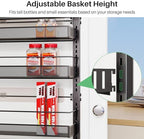 SNTD 8 Tiers Over the Door Organizer, 17" W x 6" D x 69" H, Black - Image 4