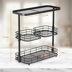 VITVITI 3 Tier Bathroom Organizer Countertop, Counter Storage Shelf, Black - Image 5