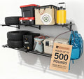 StoreYourBoard Garage Wall Shelf, 1x6 ft, Holds 500 lb, 6 Hooks, 2 Pack by StoreYourBoard