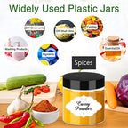 PeacePeo 6 OZ Plastic Jars with Lids,48 Pcs Round Containers for Slime - Image 4