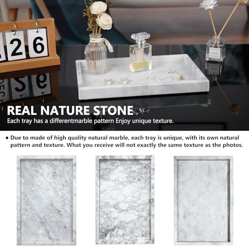 Real Natural Marble Tray for Bathroom, Vanity, Kitchen Counter & Desktop - Image 4