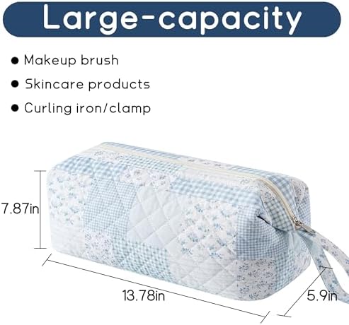 GISMTR Large Quilted Hair Tools Travel Bag for Hair Dryer Aesthetic Cute Dustproof Travel Organizer Flat Curling Iron Travel Organizer - Image 2