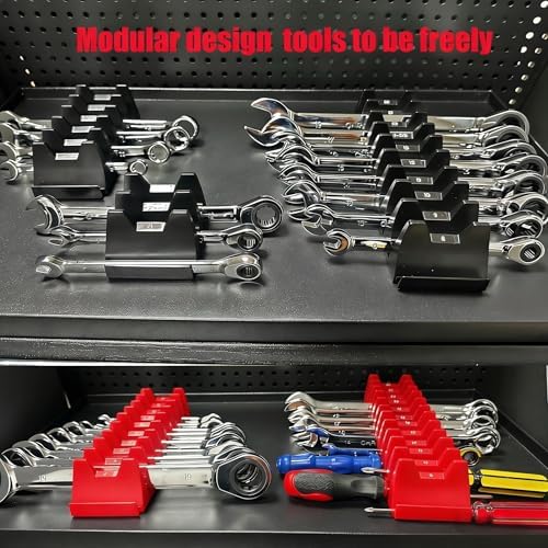 96 pcs Magnetic Modular Wrench Organizers for Tool Drawers - Wrench Rack with Metric&SAE Labels,Tool Storage Set Wrench Holder,Festival for Father and Boyfriend - Image 6
