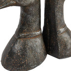Creative Co-Op Decorative Distressed Cast Metal Duck Head Bookends, Black, Set of 2 - Image 6