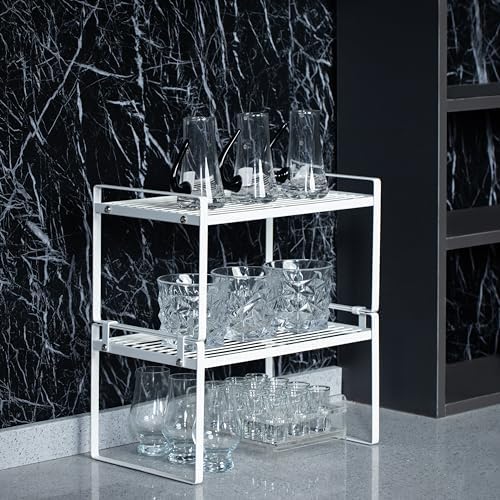 Shantton Cabinet Shelf Organizer, Pantry Shelf Rack, White 13.1x10.6x7.3 - Image 6