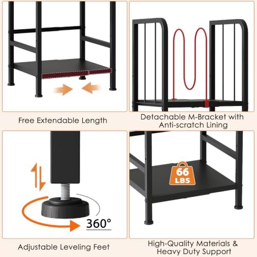 3-Tier Expandable Towel Racks for Bathroom, Narrow Towel Rack - Image 6