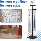 Wet Umbrella Bag Stand with Free 200 Large Plastic Disposable Bags, Black - Image 5