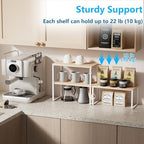 Golener Kitchen Counter Organizer, Countertop Shelf, Adjustable, Stackable - Image 4
