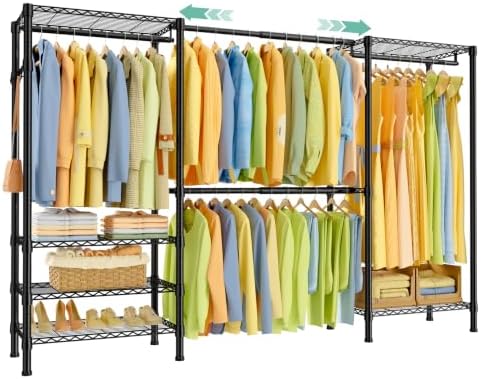 SEMHOR E06 Expandable Heavy Duty Clothes Rack for Reach-in Closet by SEMHOR