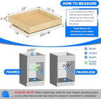 WelFurGeer Heavy-Duty Plywood Pull-Out Cabinet Drawers, 23" W x 22" D Pull Out Drawer for Cabinet, Smooth Slide-Out Shelves for Kitchen Cabinets, Durable Pullout Drawers for Home Kitchen Organization - Image 3